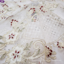 The best seller Turkey &Russia Designs  European-style mesh embroidery fashion curtain fabric